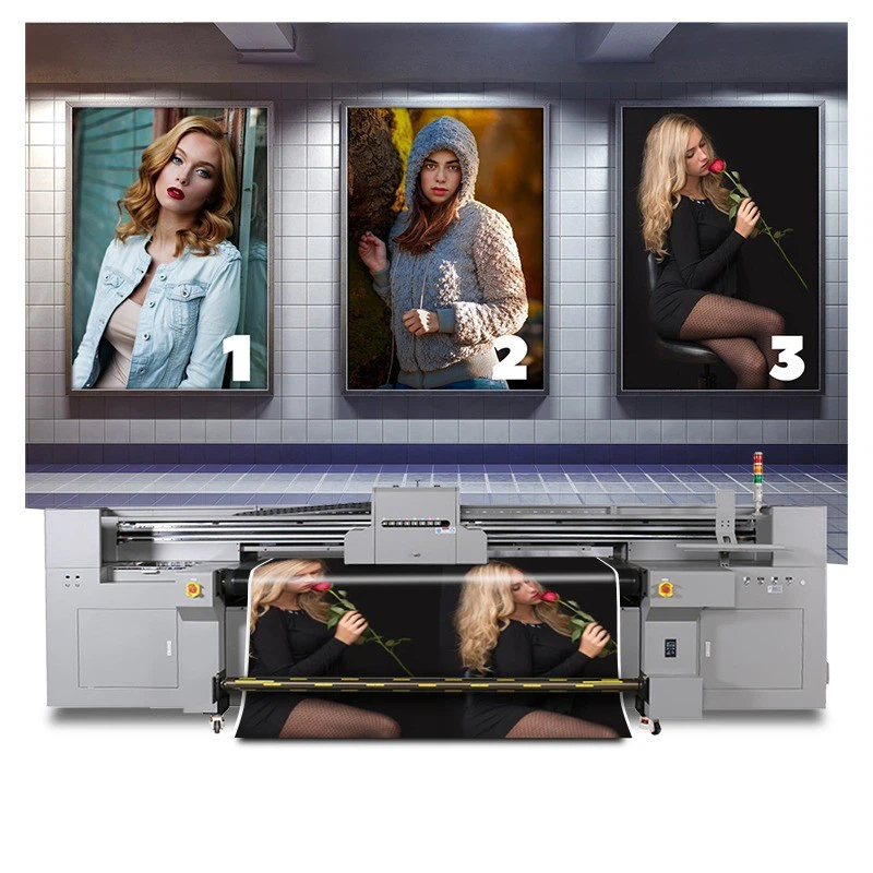 Fortune 1.8m Industrial Grade UV Hybrid Printer G5i UV Printing Machine For PVC Glass Wood Leather Printing