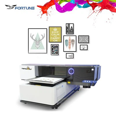 Flatbed 6090 UV Printer I3200 Printer Head CMYK+W+Varnish Pvc Card 3d Printer